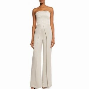 Alexis Revolve Reformation Noemie Strapless Jumper Jumpsuit Wide Leg Small